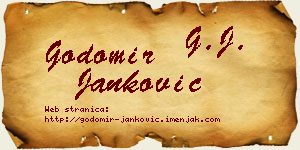 Godomir Janković vizit kartica